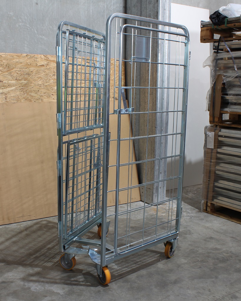 Foldable Cage Trolley Warehouse